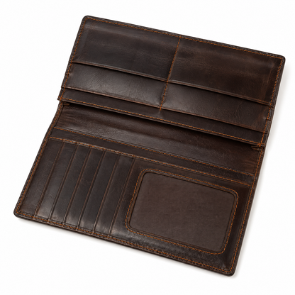 Leather Dragon Snap Wallet
